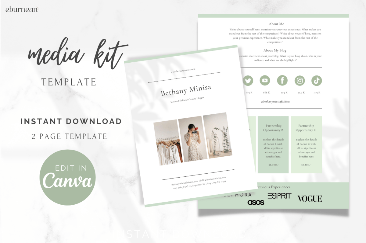 Sage - Media Kit Template - Image 2