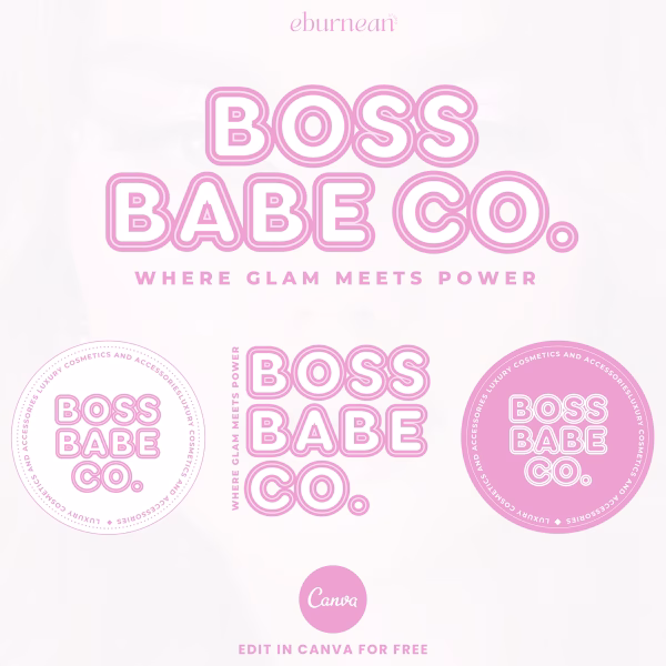 Premade Pink Logo, Pink Beauty Logo, Girly Logo Template, Nail Tech Logo, Lash Logo Design, Wig Business Logo, Hair Extension Logo, Editable Pink Logo, Feminine Canva Logo, Beauty Business Branding, Lash and Hair Logo, Pink Salon Logo, Glam Logo Template, Boss Babe Logo, Premade Lash Logo, Pretty Logo Design, Canva Logo for Beauty, Pink Logo for MUA, Custom Girly Logo, Makeup Logo Template