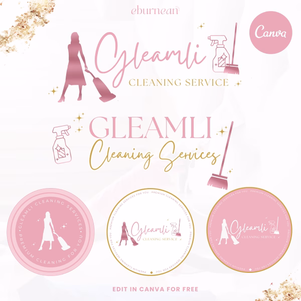cleaning logo, house cleaning logo, cleaning business logo, maid service logo, premade cleaning logo, cleaning logo template, professional cleaning logo, customizable cleaning logo