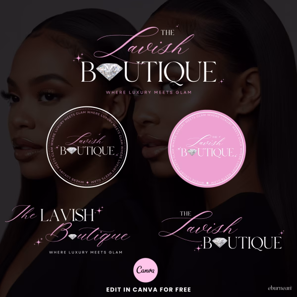 Boutique Logo, Boutique Logo Design, Boutique Logo Canva, DIY Boutique Logo, Custom Boutique Logo, Feminine Boutique Logo, Editable Boutique Logo, Beauty Boutique Logo, Hair Logo, Lash Logo, Makeup Logo, MUA Logo, Nail Logo, Boutique Business Logo, Boutique Branding Logo
